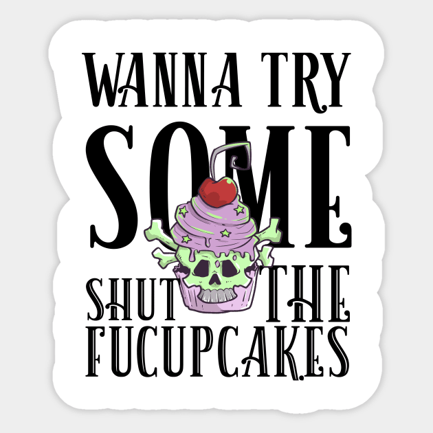 Pastel Goth Cupcake Meme Kawaii Gothic Sarcastic Eboy Egirl Sticker by TellingTales